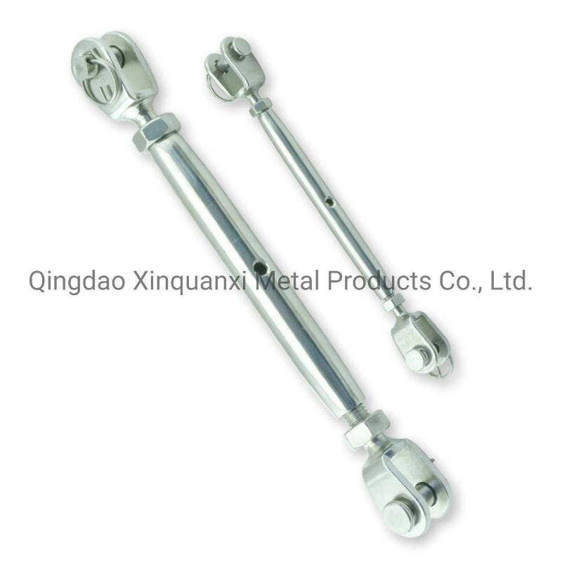 Stainless Steel SUS 316 DIN 1480 Open Body Turnbuckle with Eye and Eye