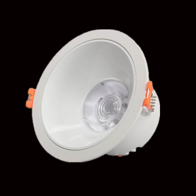 Factory Wholesale Round Aluminum COB Lighting 36W LED Recessed Downlights Indoor Modern Smart LED Ceiling Spot Lights IP44 CRI>80ra PF>0.9 6000K