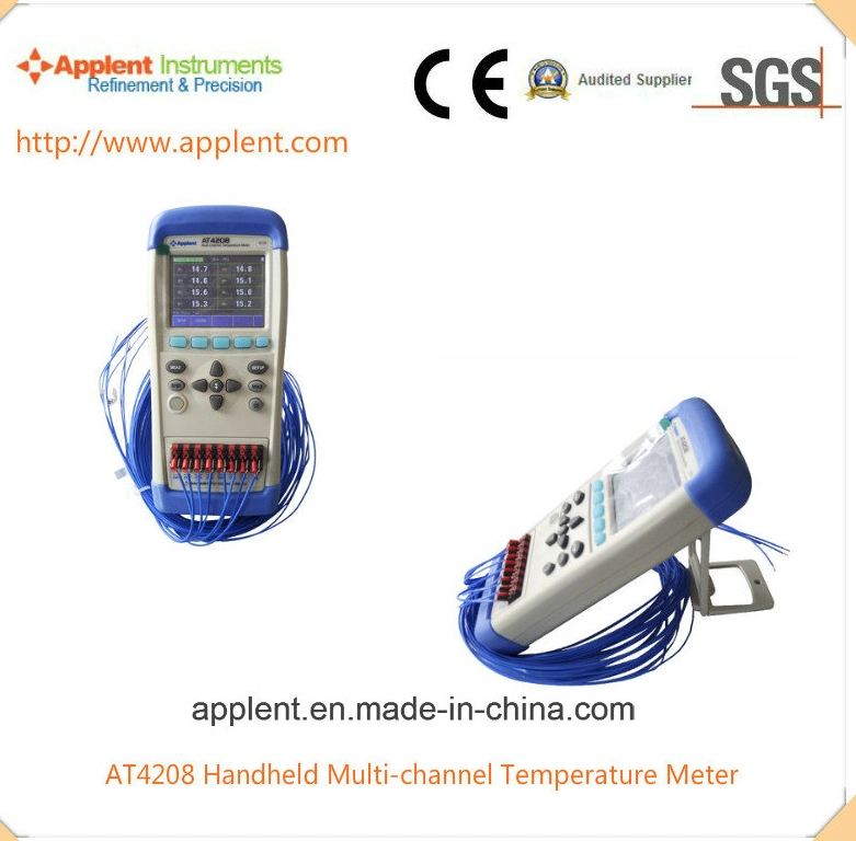 Multi-Channel Temperature Recorder Digital LCD Display Thermometer (AT4204)