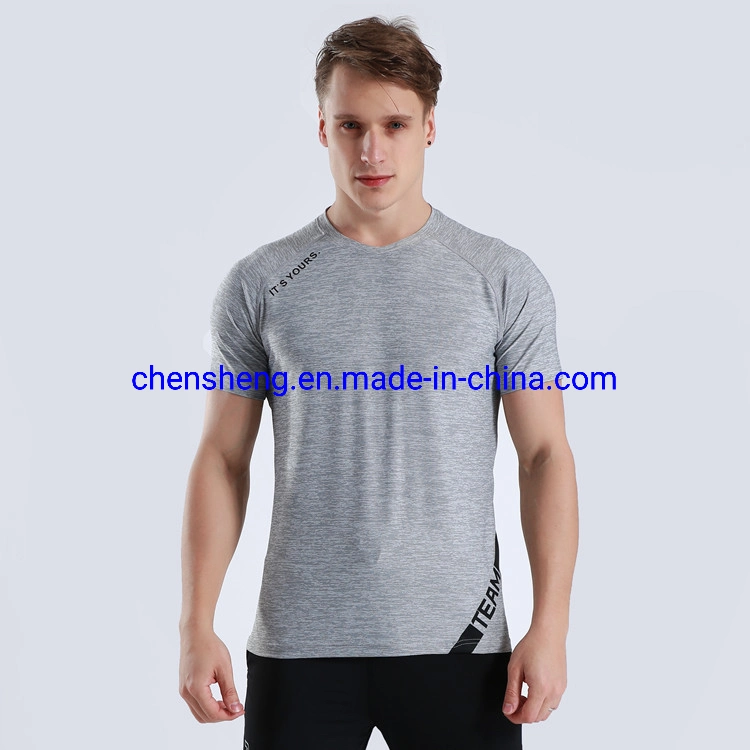 Fashion Solid Color Quick Dry Cheap Wholesale/Supplier T Shirts Mens Tshirt Sport Plain T Shirt Wear for Gym Fitness