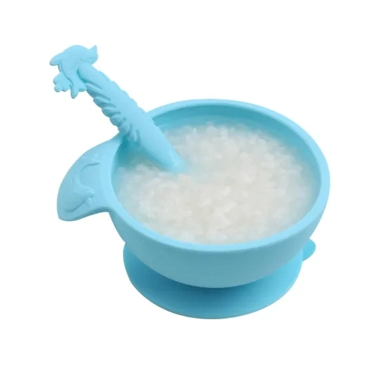 Baby Feeding Product BPA Free Silicone Baby Food Suction Bowl