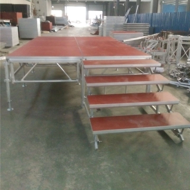 Adjustable Height Aluminum Mobile Modular Event Platform Stage