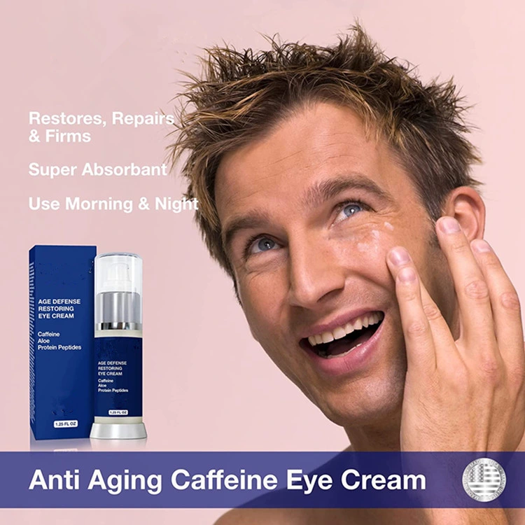 Custom Advanced Anti Aging Moisturizer Dark Circles and Puffiness Mens Eye Cream