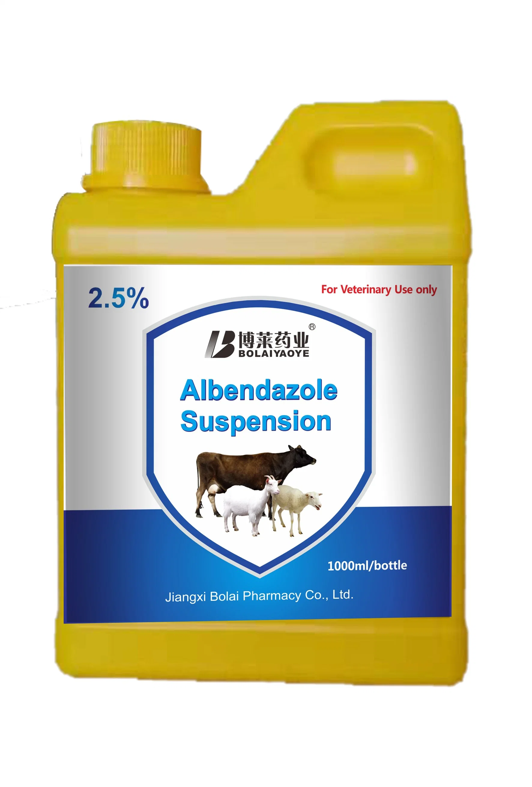 Bolai Anti-Parasite Drug for Cattle, Sheep Goat 2.5% /10% Albendazole Suspension 1L