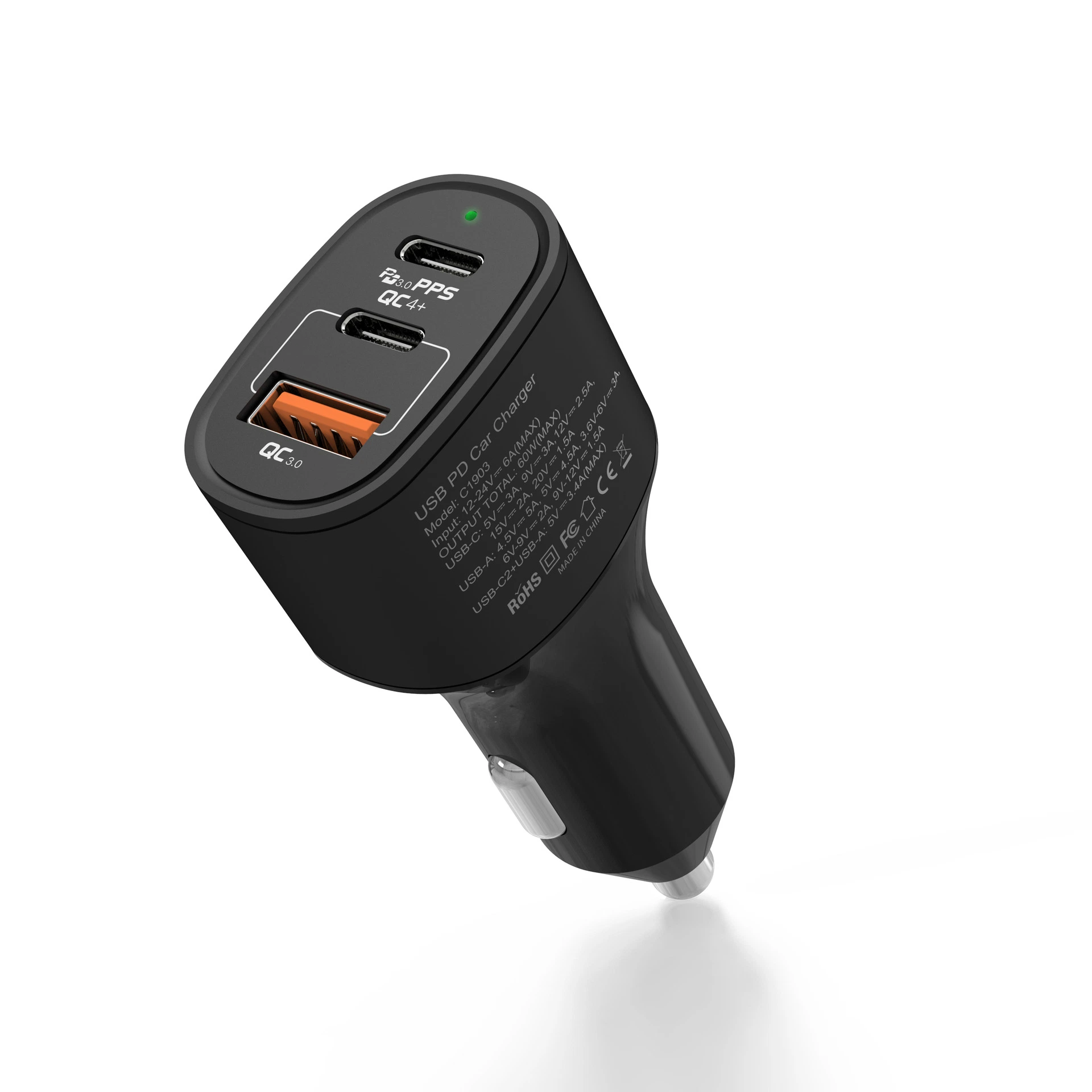 2020 5V 4.8A Charging Car Dual USB Auto Car Charger