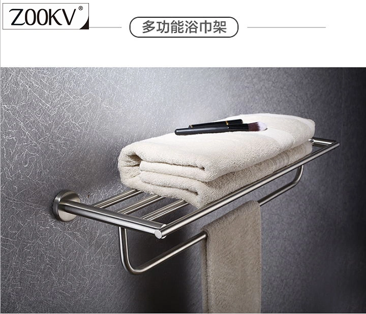 SUS 304 Stainless Steel Towel Rack for Hotel and Public Project