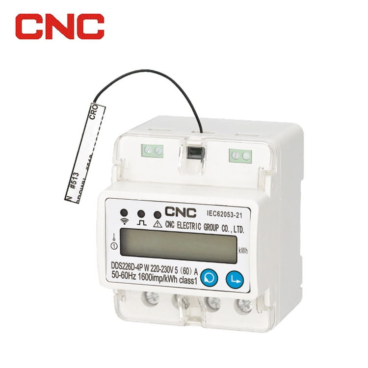 Dds226dn-4p Single Phase DIN Rail Electrical Meter