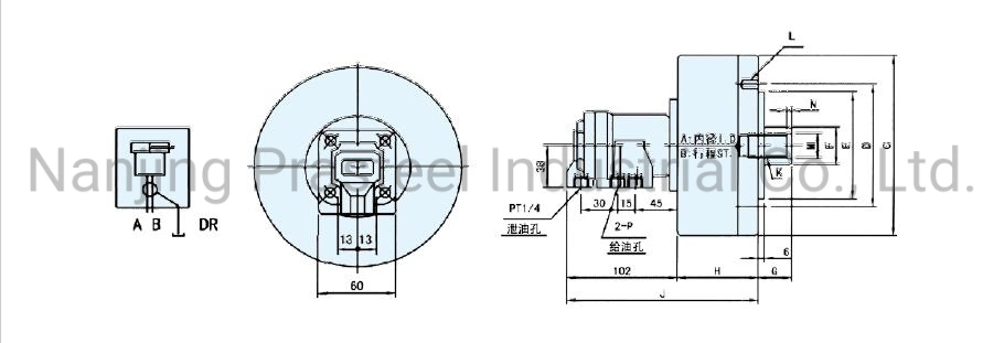 Solid Rotary Oil Cylinder Rh200