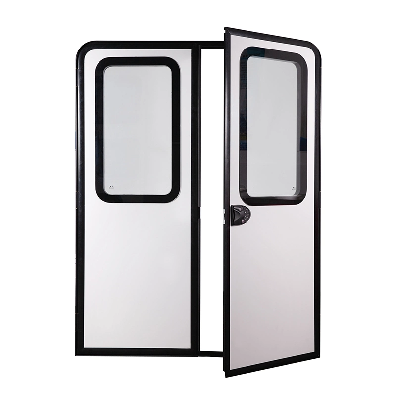 Maygood Double-Opening aluminio Puertas de entrada Puerta batiente para autocaravana cámper Tráiler coches modificados