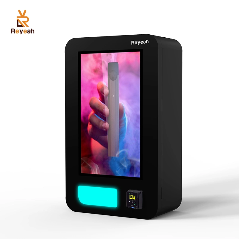 Manufacturer Reyeah New Design Large Capacity Price Wall Mounted E-Cig E-Cigarette Electronic Cigarette Small Vaping Vape Vending Machine with Age Verification