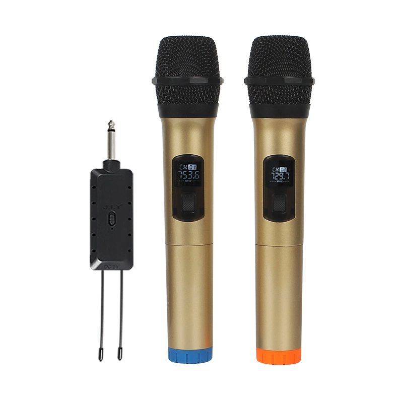 Smiger Universal Wireless Microphone Portable Rechargeable Wireless Hand-Held Microphone with Receiver E6