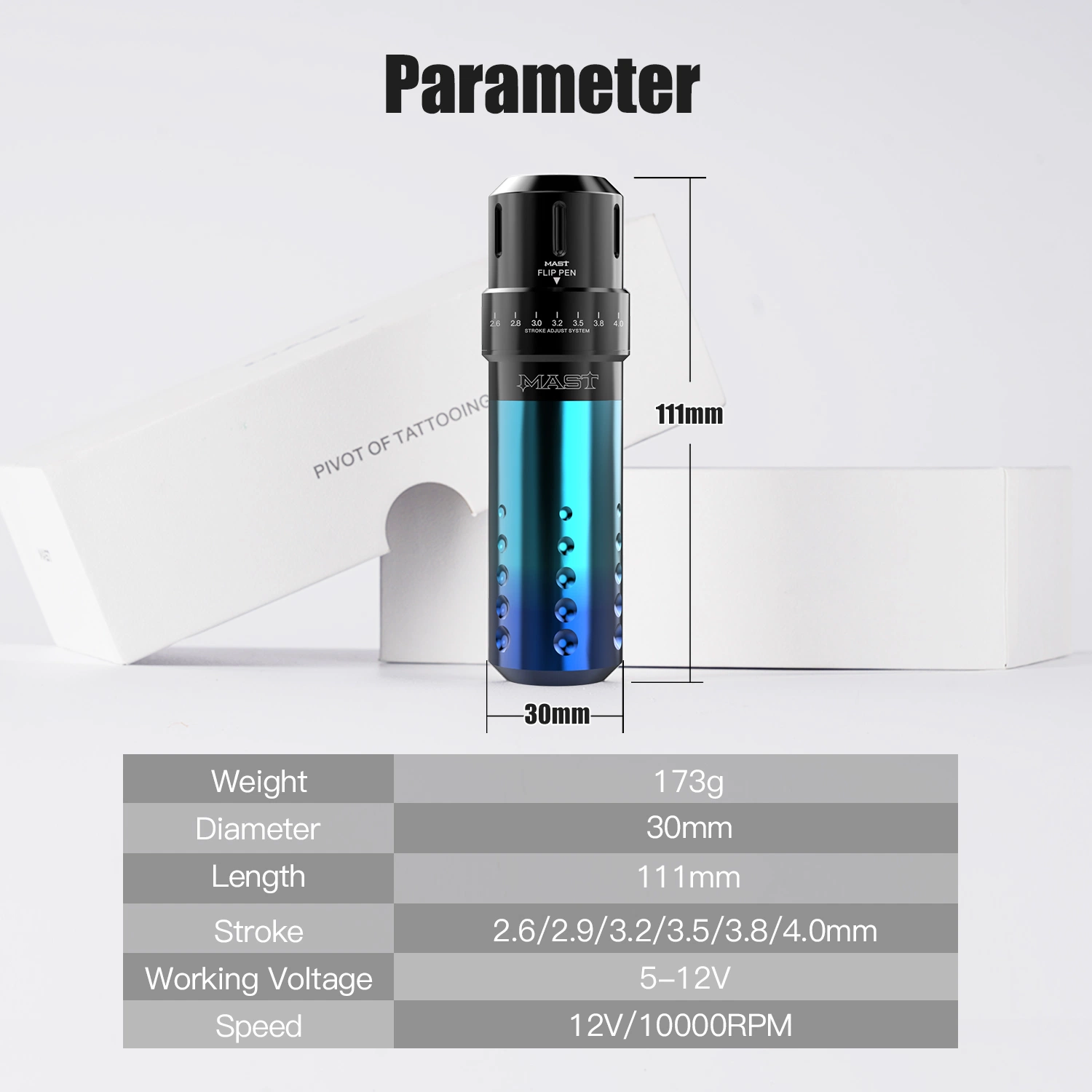 Mast Flip pro Tattoo Pen Maschine Gradient