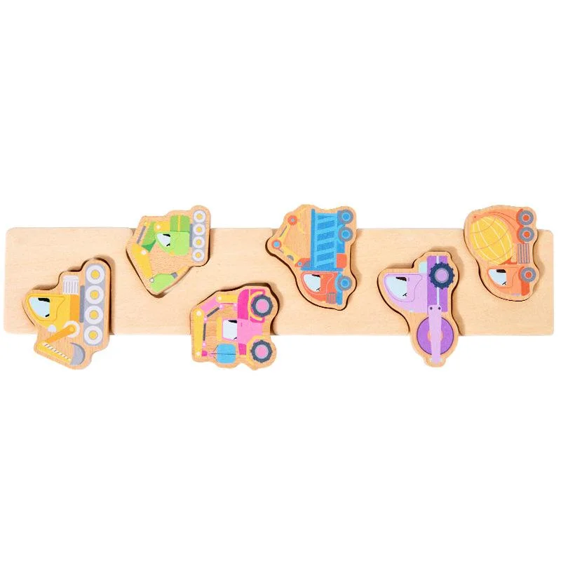 Vehículo de madera Chunky Puzzles - juguetes educativos para niños pequeños