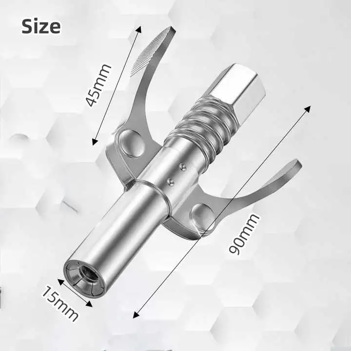 Grease Gun Coupler 10000psi High Pressure Grease Nozzle Oil Pump Car Syringe Lubricant Tip Repair Accessories Lubricant