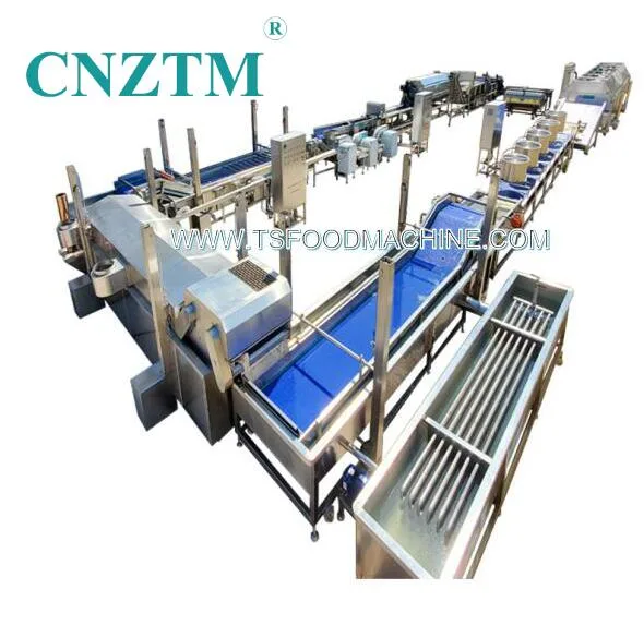 500-1000kg/H Frozen Carrot French Fries Root Vegetables Processing Line Machine