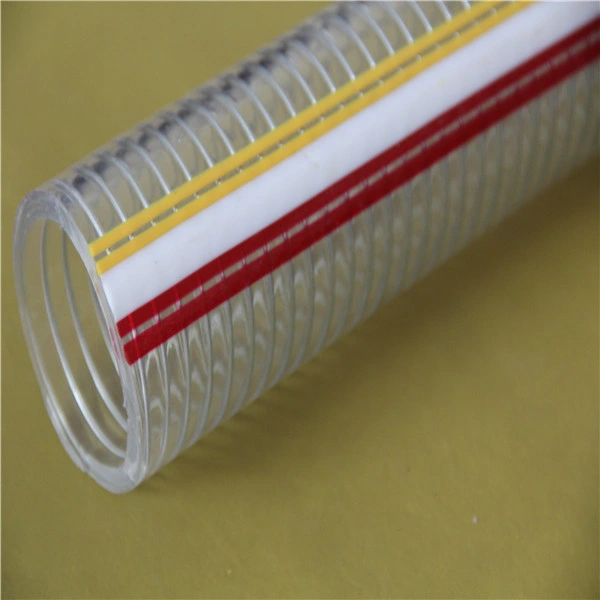 PVC Industrial Transparent Spiral Steel Wire Reinforced Suction Hose Pipe