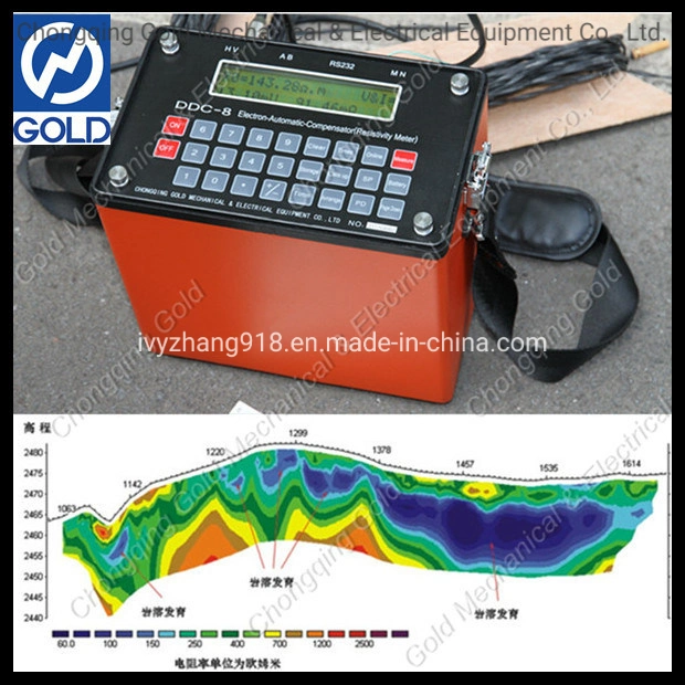 Wdds-2c Medidor de Resistividad Geofísica Sondeo Eléctrico Vertical Equipo Geofísico Precio para Detector de Agua Subterránea Equipo de Resistividad Geo