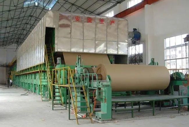 Paper Making Machine Kraft Test Liner Cardboard Waste Paper Fluting Paper Machine Paper Mill