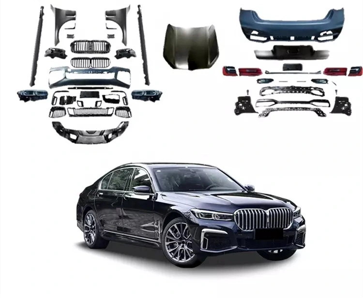 Full Body Kit Set Modified Upgrade PP Auto Car for BMW 7 Series G11 G12 Front Bumper Rear Bumper Headlight Hood Body Kit