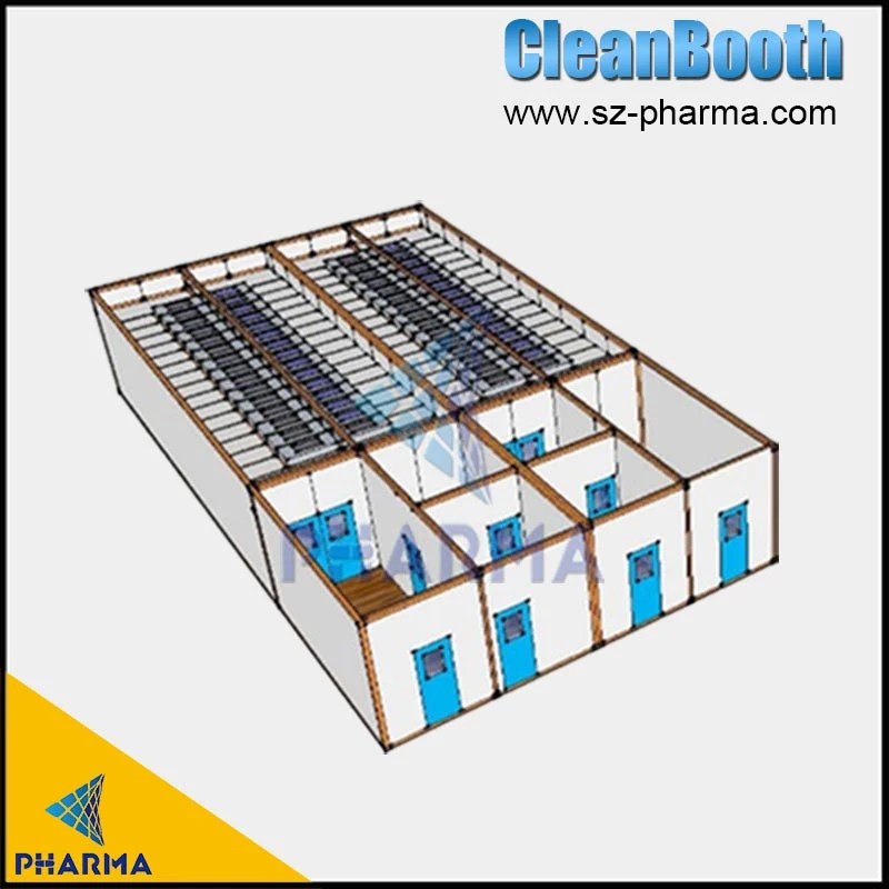 a Laboratory with 4 Rooms 4X4m 2 Rooms