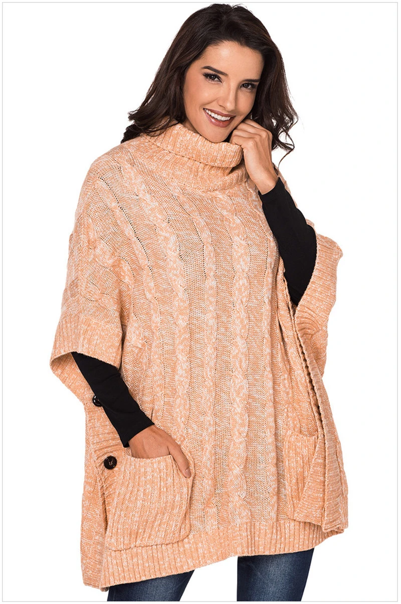 Hot Sale Women Knitting Cloak Sweater