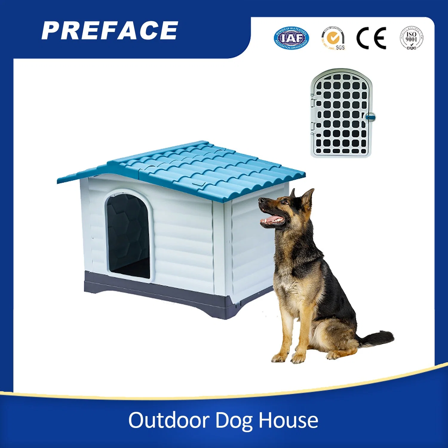 Новейший дизайн Top Quality Outdoor Plastic Dog House Dog Cage Дом домашних животных