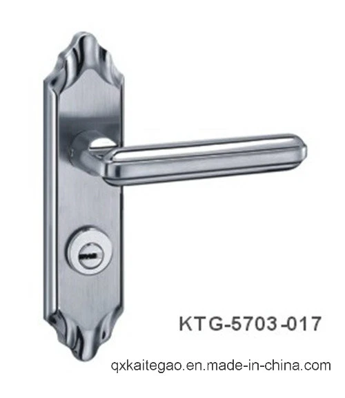 (KTG-5703-017) Stainless Steel Hollow Door Handle on Plate