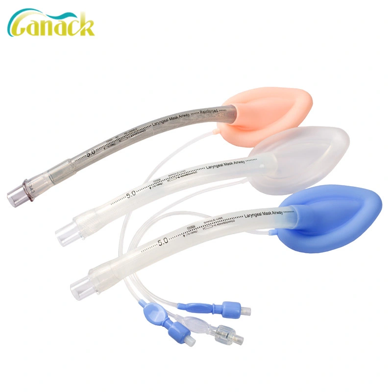 Ce ISO Approval Medical Disposable Reinforced Silicone Laryngeal Mask Airway