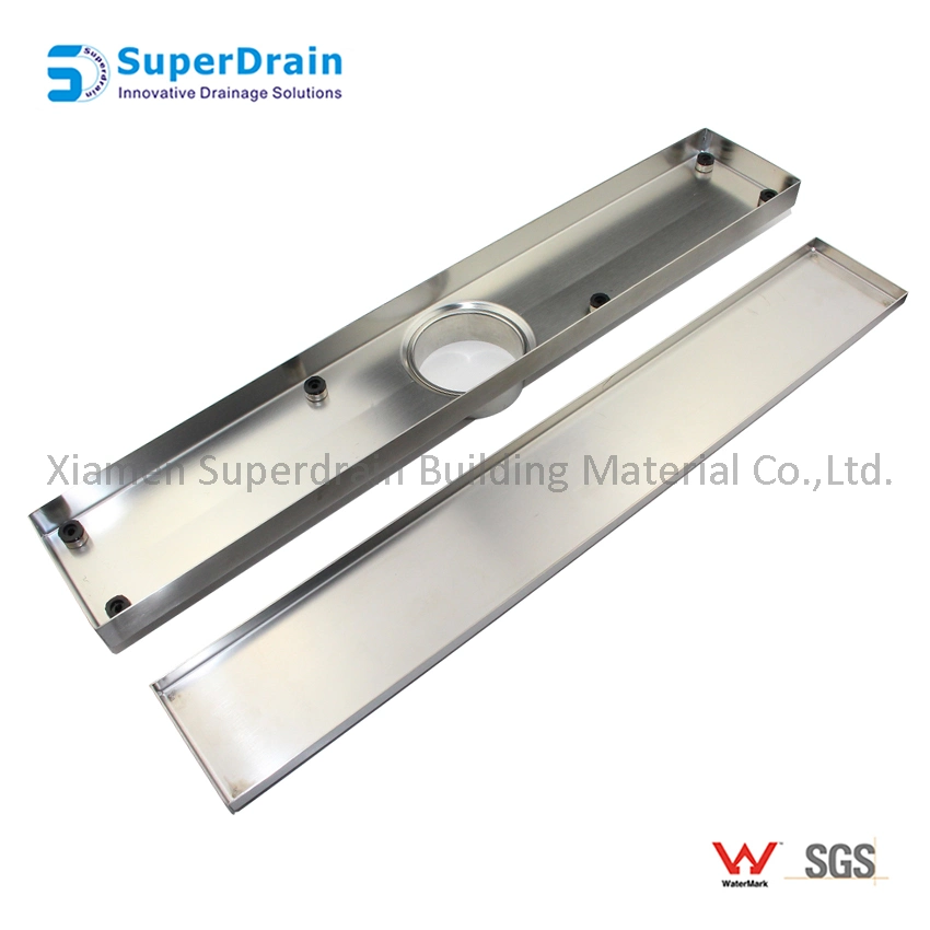 Customized Hotel Stainless Steel Long Linear Invisible Shower Drain