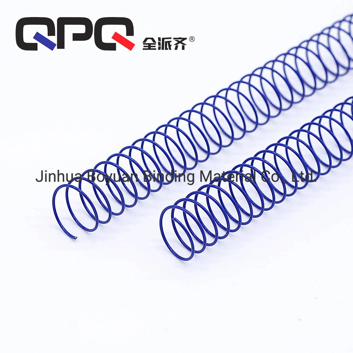 Qpq Excellent Nylon Coated Single Wire Spiral Coil for Book Binding