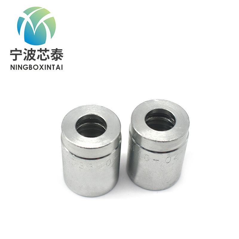 Carbon Steel Zinc Plating 03310 Crimping Hydraulic Ferrule Hose Ferrule Fittings