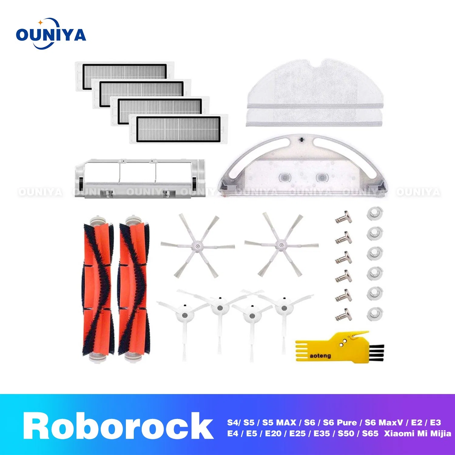 Roborock E5 Robotic Weبينغ روبوت مكنسة كهربائية أكياس مرشح