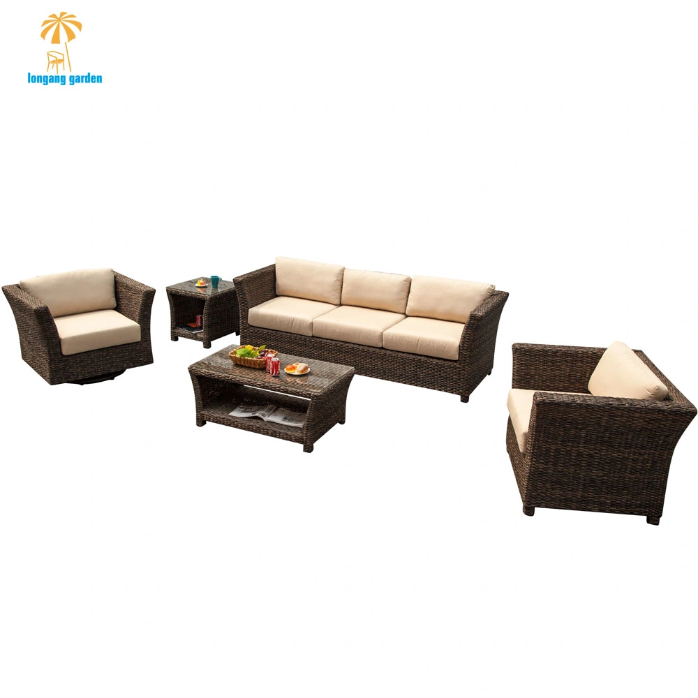 Modern Hotel Waterproof Wicker Sofa Set Wholesale/Supplier Garden Patio Outdoor Rattan Furniture