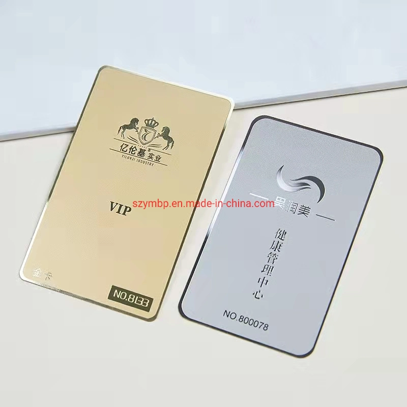 Custom Stainless Steel Metal High-Grade Hollow Design Membership Card