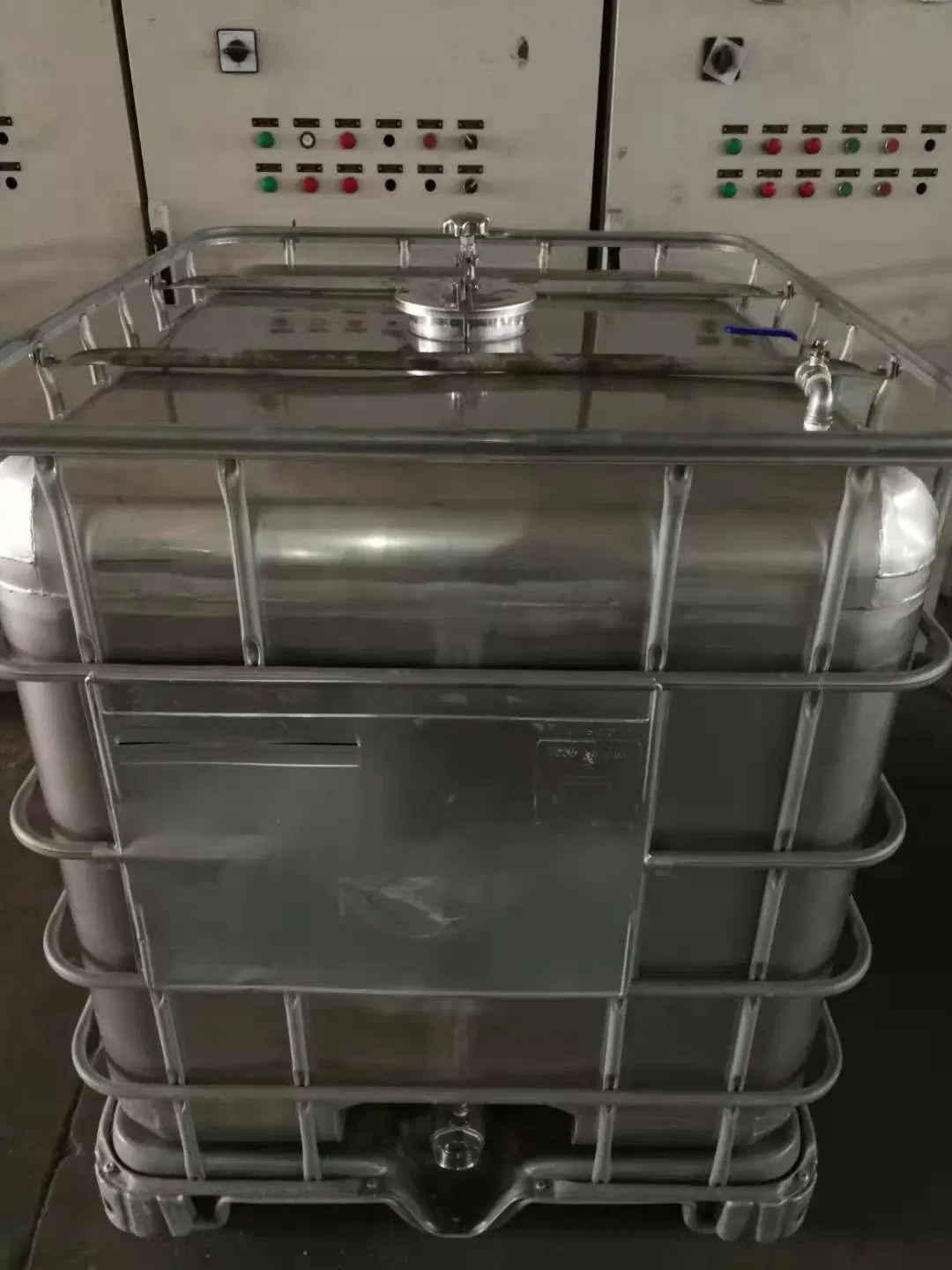 1000L Liter chemischer IBC-Behälter aus Edelstahl