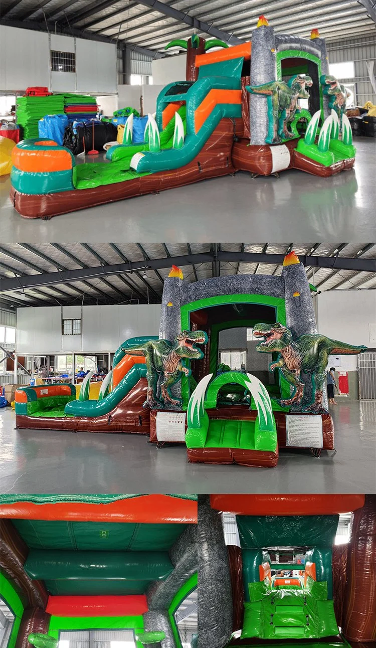 Dinosaur Theme Children's Playground Hot Sale Inflatable Bouncer Slide