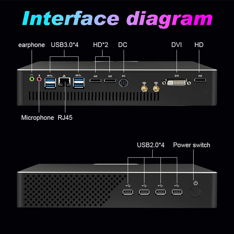 Непосредственно на заводе 10 I3, I5, I7, I9 Gtx1050ti 4G dual DDR4 макс. 64 ГБ Платформы для настольных компьютерных игр Nuc мини-PC Gamer с подсветкой