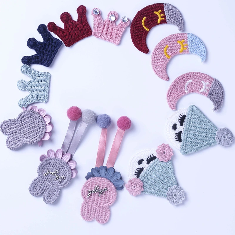 Korean Version Children's Wool Flower Headdress Accessories Winter Style Knitted Hats Clothing Cloth