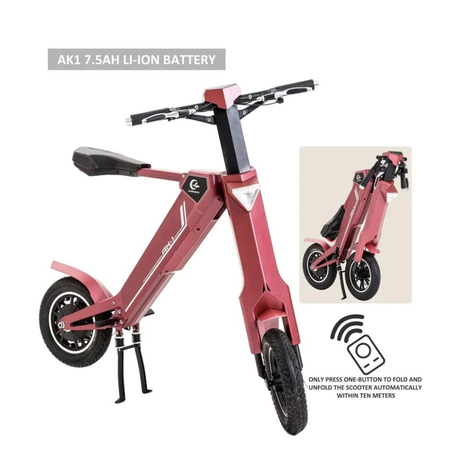 Smart Remote Rebatimento automático de bicicletas eléctricas portáteis de bicicletas adulto de mobilidade scooters eléctricas