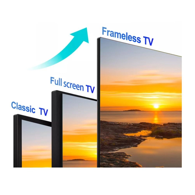 Factory 32 40 43 50 55 65 75 85 95 100 Inch Televisions 4K LCD LED Smart TV Display Screen Curved Flat TV