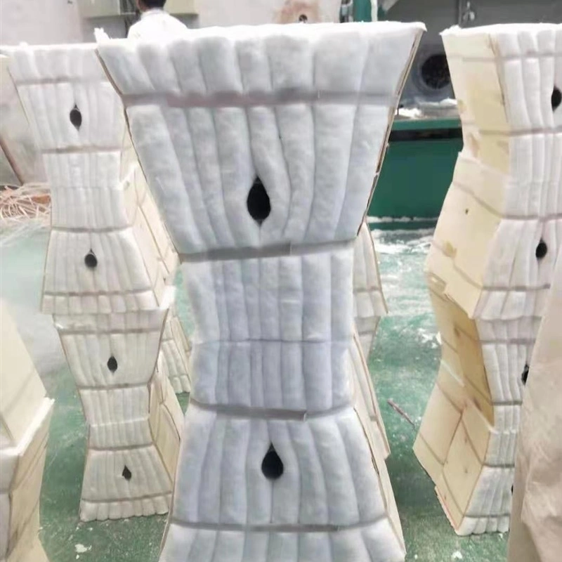 La filtración de gas caliente1400 Grado refractario El aislamiento térmico de lana de silicato de aluminio de la junta de fibra cerámica estufa de leña