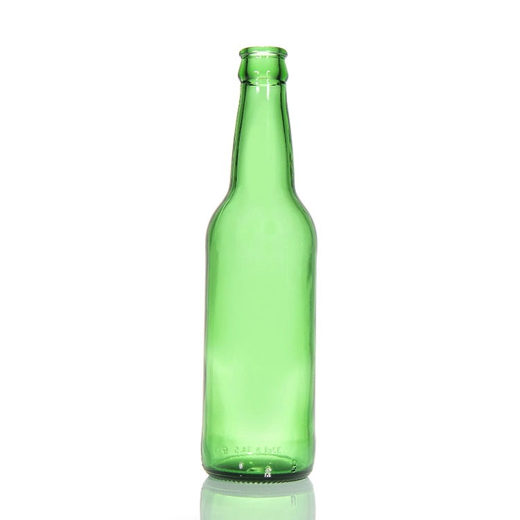 Free Sample 330ml 500ml Green Blue Clear Carbonated Beer Glass Bottles for Party