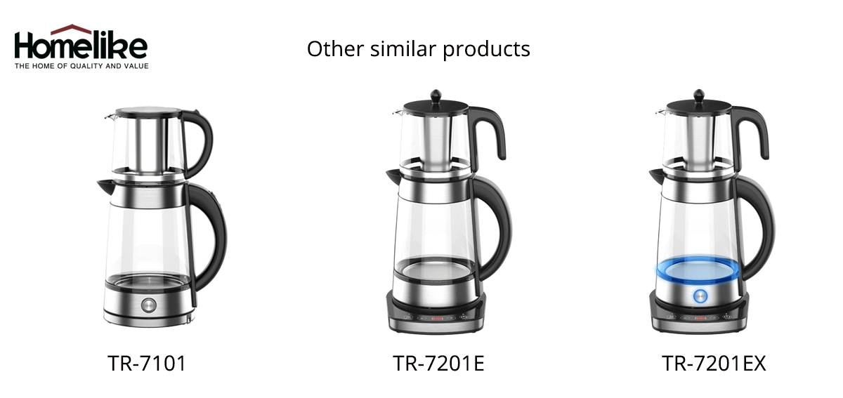 New Coffee and Tea Machine Turkish Glass Electric Tea Maker