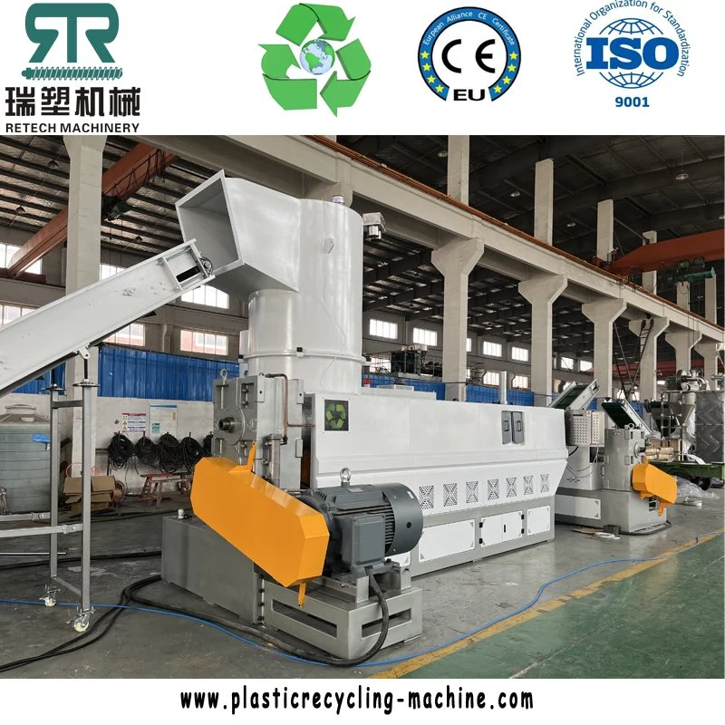 LDPE Film Bag Plastic Film Pelletizing Ganulation Line with Water-Ring Cutter