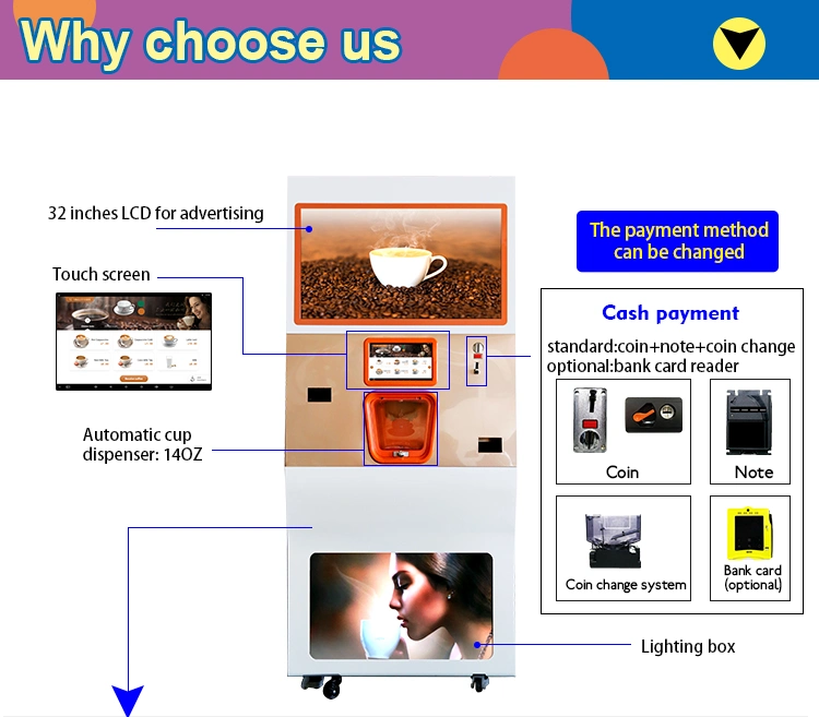 Liquid Coffee Vending Machine Manufacturers Big Coffee Vending Machines to Make Money 20 Flavor Coffee Tea Vending Machine