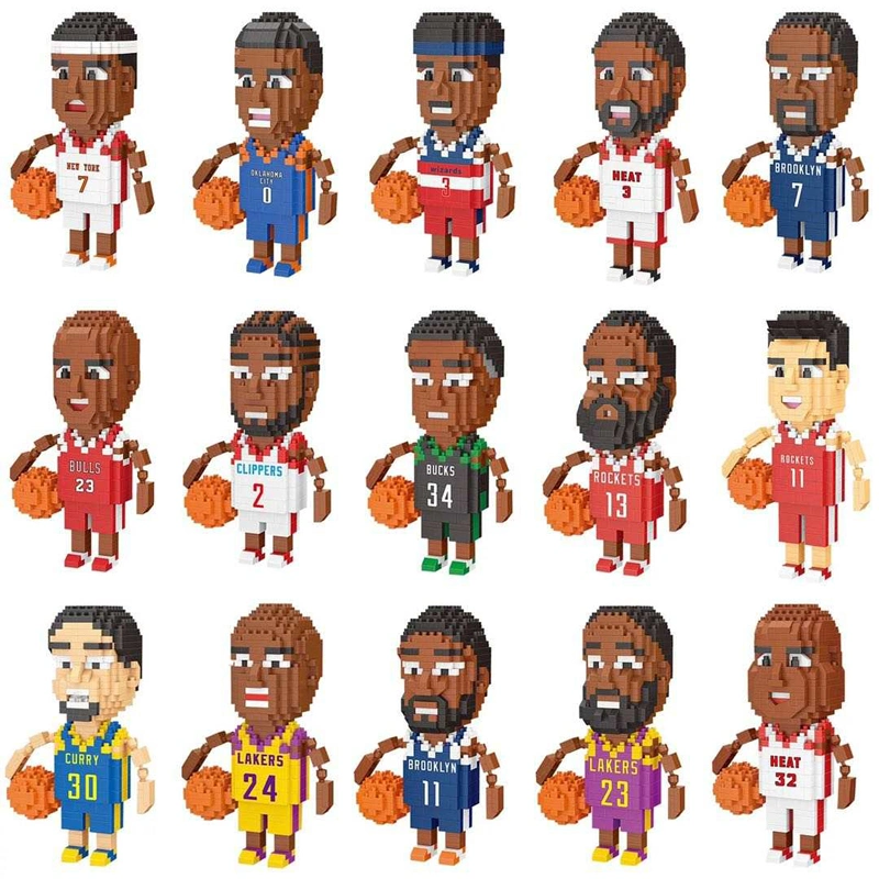 Best Selling Basketball Star Kids Plastic Buliding Blocks Education Toys Building Block Sets for Kids