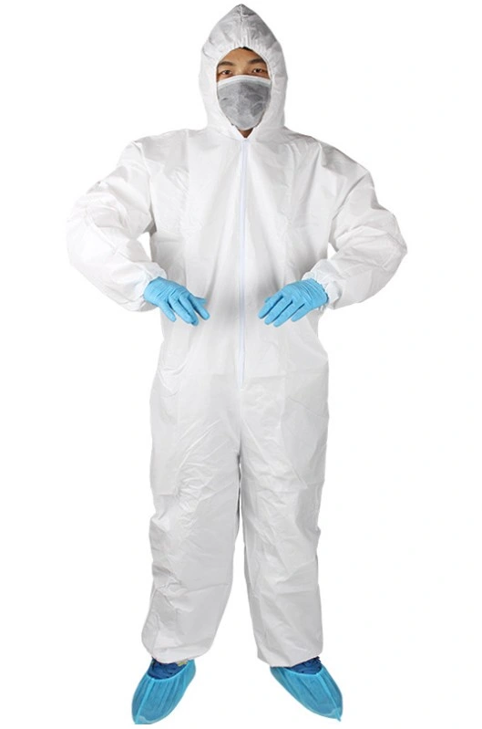 Disposable Waterproof Overalls Protective Clothing M-3XL for Hospital, Lab, Clean Room, Chemical Industry