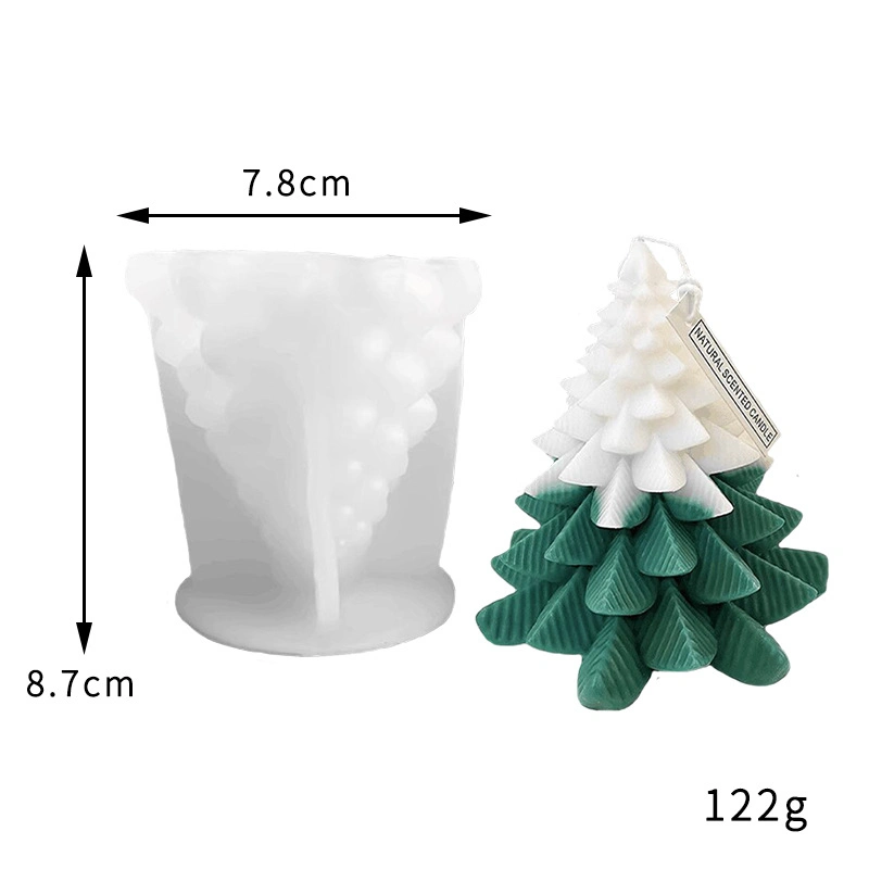 Custom Christmas Tree Scented Candle Mold Promotion Gift Decoration for Party Wedding