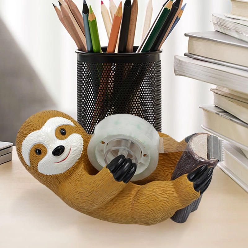 Sloth Tape Dispenser Cute Water Animal Office Gummed Tape Dispenser Desktop Office Ornament Stationery