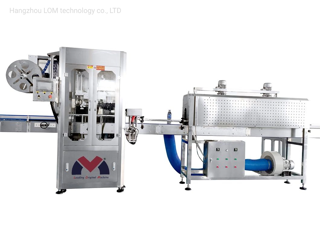 PVC Stretch Automatic Water Bottle Sleeving and Shrinking Labeling Machine for Aerosol Cans